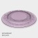 Glass Dessert Magistro "French lavender", d = 21 cm, purple color