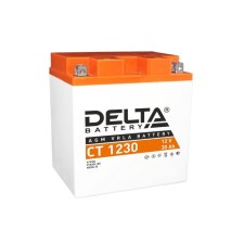 The battery Delta CT 1230, 30 Ah, 12 volts, o/p, starter current 300 A