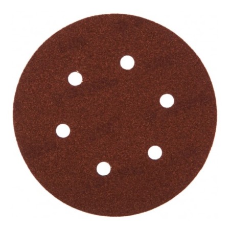 Circle of abrasive grinding bison 35566-150-100, perforated, P100, 150 mm, 5 pcs.-1
