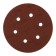 Circle of abrasive grinding bison 35566-150-100, perforated, P100, 150 mm, 5 pcs.