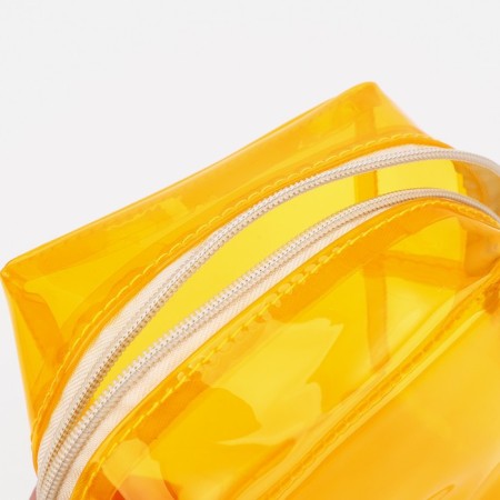 Lightning cosmetic bag, yellow color-2