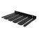 Storage holder F-shaped clamps, wall, black