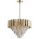 Crystal Crystal chandelier amman 8xe14 40w, size 52x52x59-108 cm, color gold