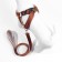 The ammunition set is soft, reflective, leash 120 x 2 cm, Osh 46-69 cm, brown