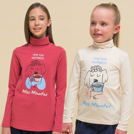 Jumper for girls, height 110 cm, red color