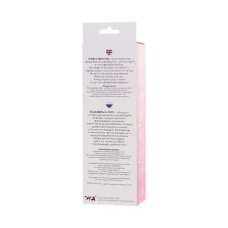 Unrealistic vibrator A-Toys byfa Capy, 20 modes, pink color, 17.4 cm, D 3.4-6