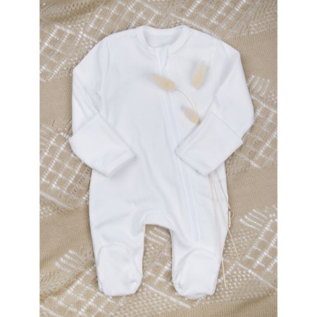 Combiason with zipper children's fashion, height 86 cm, milk color-1