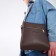 Men's bag over the shoulder, Textura, artificial leather, brown color