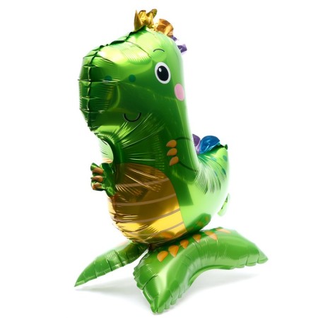 Foil ball 15 "Dinosaurus", on a stand, under the air-1