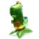 Foil ball 15 "Dinosaurus", on a stand, under the air