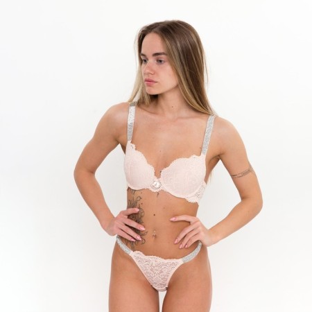 Circular women's set (top/panties), beige mix, size 85V-10