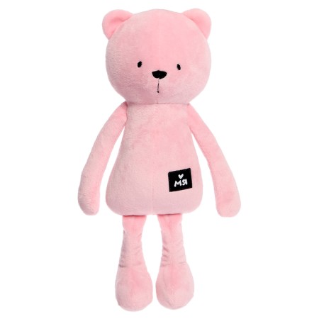 Soft toy "Bear George", 33 cm, pink color