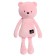 Soft toy "Bear George", 33 cm, pink color
