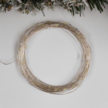 Garland "thread" 5 m Rosa, IP20, silver thread, 50 LED, Green glow, 2 modes, AAH3-1