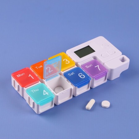 Tabertelet "Week", 7 sections, with a timer, multi -colored-2