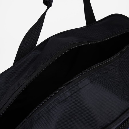 Road bag on lightning, 2 outer pockets, long belt, black/blue color-4