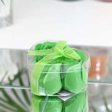 Soap roses, green, set 3 pcs.-1