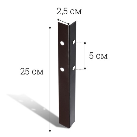 Set of legs for beds, 4 pcs., Brown, Greengo-1