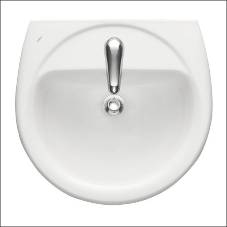 Santeri washbasin "Sonata" 1.3111.2.s01.11b.0, 540 x 485 mm, overflow, white with interspersed-1