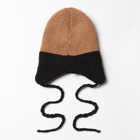 Children's hat minku rr 46-48, beige/black color-2