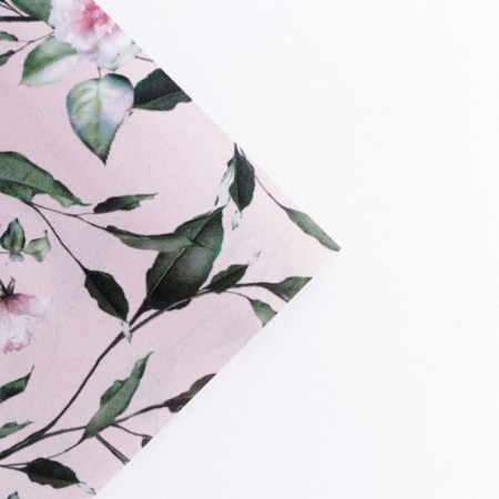 Paper packing glossy double -sided "flowers", 50 x 70 cm-3