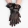 Carnival gloves, black, short color