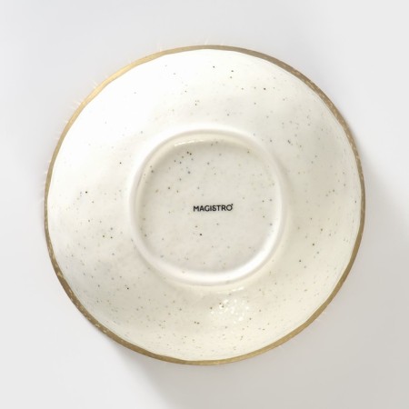 Porcelain salad magistro poursephona, 1 l, d = 17.5 cm, beige color-3