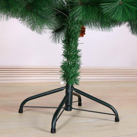 Cedar green cones 150 cm, D needle 10 cm, D of the lower tier 88 cm, 152 branches, metal stand-2