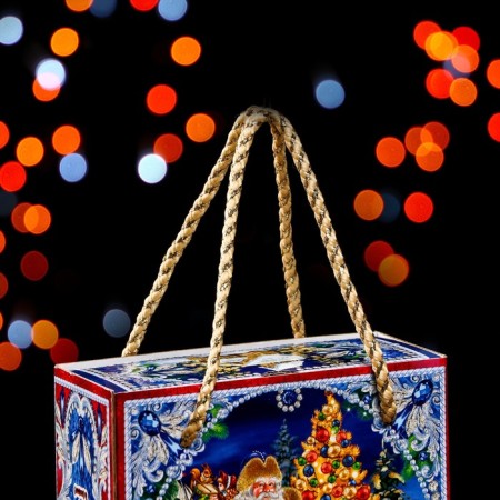 Gift box "Wonderful" in blue 16.5 x 7.9 x 20.8 cm-4