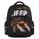 School backpack 40 x 30 x 19 cm, ergonomic back, Bruno visconti 12-002 + pencil case, jeep cross, black