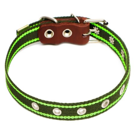 Collar of tarpaulin dimensionless single-layer, 57 x 2.5 cm, Osh 25-45 cm, khaki/Green-1