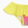 Separate swimsuit for a girl, pink/yellow color, height 92-98 cm