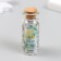 Decor for creativity in the jar "Natural stone with glass - silver" 20 grams 5x2.2x2.2 cm
