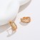 Earrings with rhinestones Xuping lace, white color in gold