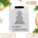 A packet with a window, metalized, "Christmas tree", 25 x 25 x 35 cm, silver