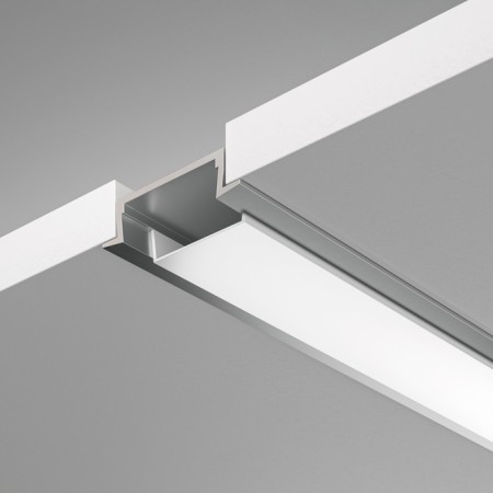 Aluminum profile built-in Led Strip Alm004S-2M, 200x2.2x0.6 cm, silver color-2