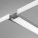Aluminum profile built-in Led Strip Alm004S-2M, 200x2.2x0.6 cm, silver color