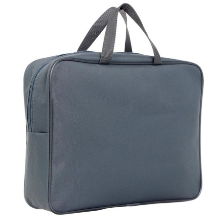 Folder with A4 handles, 360 x 270 x 80 mm, textile, inner pocket, gray 1Sh48-1