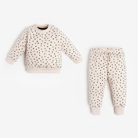 Set: jumper and pants crumb I am KISA, height 74-80 cm, beige color