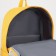 Youth backpack on lightning from textiles, 2 pockets, yellow color