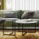 Majore Glass Coffee table, 800 × 800 × 390 mm, white Lacobel color