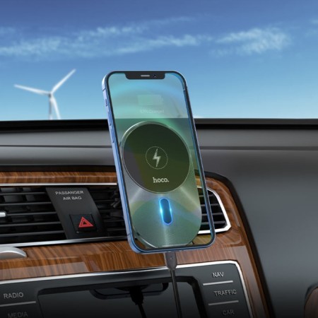 A car holder with fast charging Hoco Ca91, 15 watts, gray-7