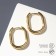 Earrings Metal "semicircle" closing, color yellow gold