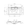 Aquaton sink Prime Minister M 80 White 1a70493KPR010