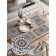 A set of napkins for setting the east mosaic table, rectangular, rounded edges, size 30x46 cm, 4 pcs