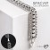 Bracelet with rhinestones "shine" thread in circles, white color in silver, 18 cm