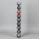Set of balls plastic D-8 cm, 9 pcs "Amir Assorted" Gray