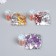 Decor "Semiobusins ​​and rhinestones. Gradient Orange-yellow" d = 4 mm 10g 200 pcs 5x2.5 cm, mix