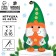 New Year's set to create a toy made of felt "New Year! Dwarf with an asterisk "