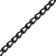 Metal leash, 120 cm x 4 mm, black